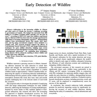 Early Detection of Wildfire